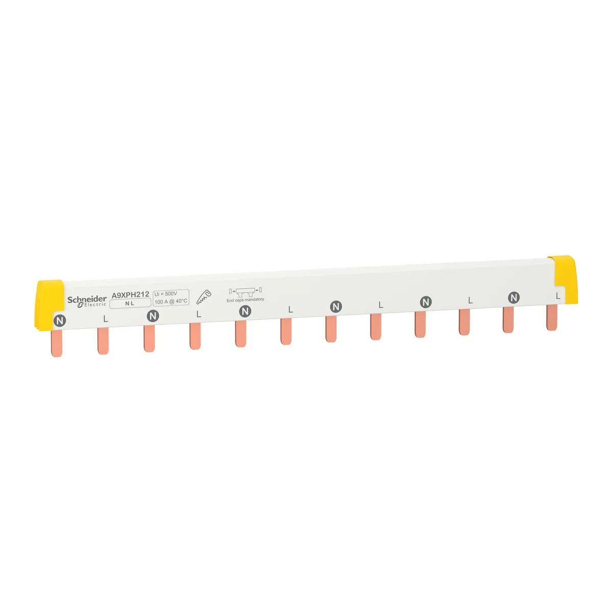 SCHNEIDER Peine Bifásico De 12 Polos A9XPH212 Schneider A9XPH212