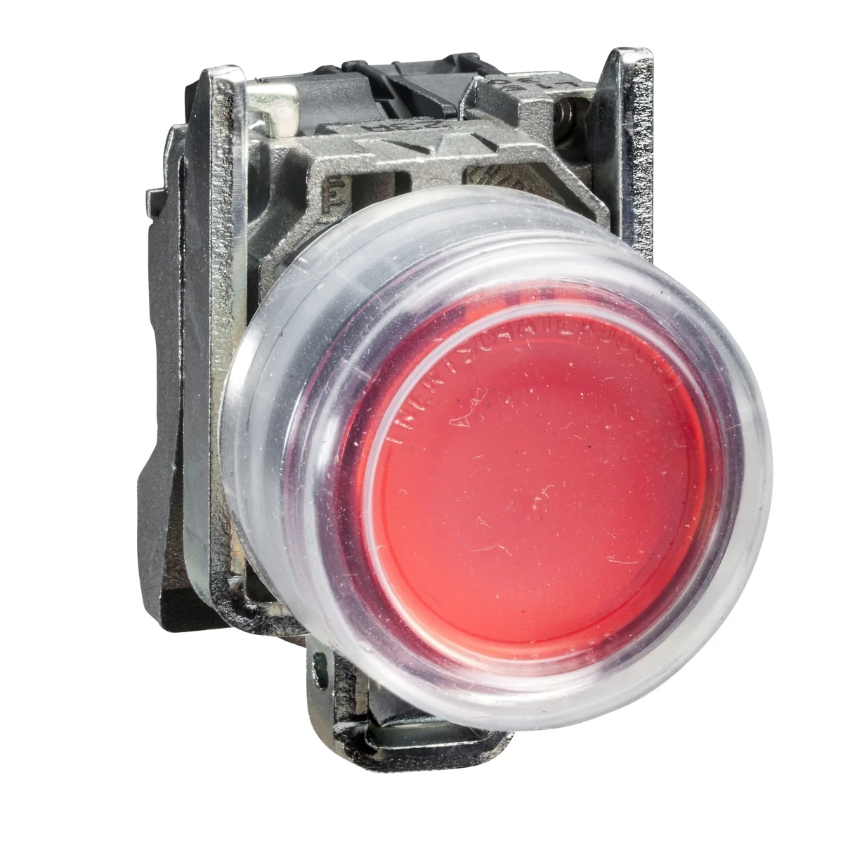 SCHNEIDER Pulsador Saliente C/Capuchon Metal Rojo 22MM 1NC Harmony XB4BP42 - Schneider XB4BP42