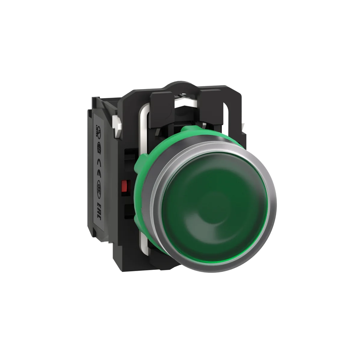 SCHNEIDER Pulsador Luminoso LED Verde Plástico 220 V Harmony XB5AW33M5 Schneider XB5AW33M5