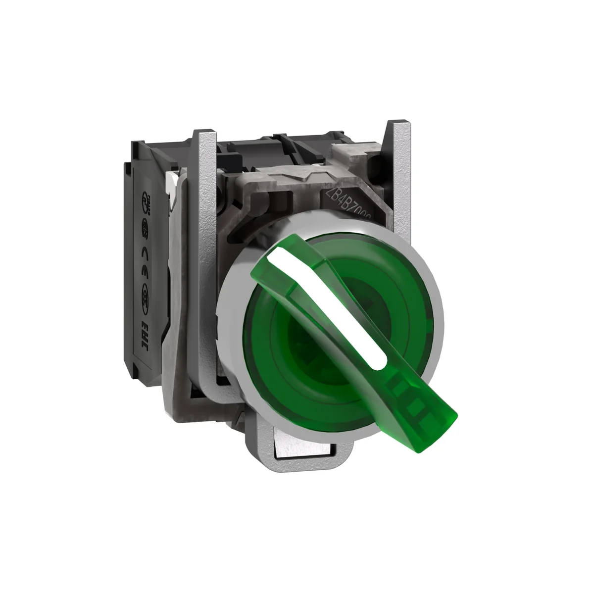 SCHNEIDER Selector Luminoso Maneta Corta 2 Posiciones Metal Verde 22MM 230VAC 1NA+1NC Harmony XB4BK123M5 Schneider TMP-20260420115439