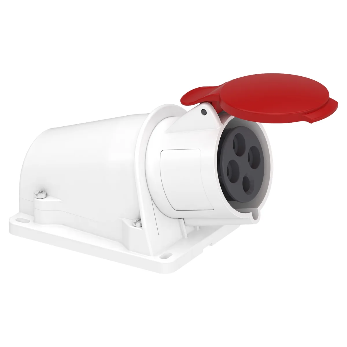SCHNEIDER Toma Industrial Adosable 3P+T 32A 380/415VAC Rojo 6H IP44 PKF32W434 PKF32W434
