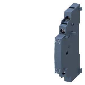 SIEMENS Block Contacto Auxiliar 1NA+1NC Montaje Lateral S00-S3 P/ 3RV2 3RV2901-1A - Siemens 3RV2901-1A