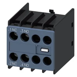 SIEMENS Block De Contacto Auxiliar ,1NA+1 Nc,para CONTACTOR,FRONTAL,S00-S3 3RH2911-1HA11 - Siemens 3RH2911-1HA11