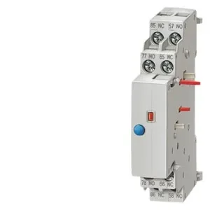 SIEMENS Block Contacto Auxiliar De Alarma Y Disparo Por Cortocircuito 1NA + 1NC Montaje Lateral S00-S3 P/ 3RV10 3RV1921-1M - Siemens 3RV1921-1M