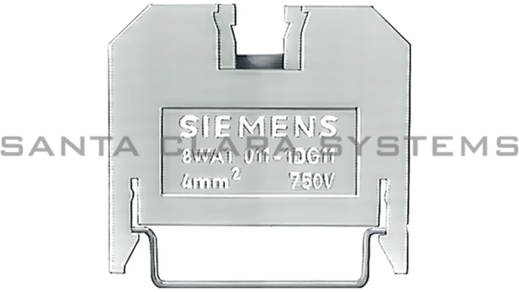 SIEMENS Borne De Conexión 4. MM2 P/Riel 8WA1011-1DG11 - Siemens 8WA1011-1DG11