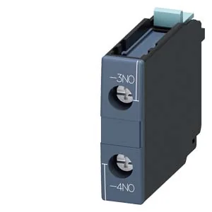 SIEMENS Block De Contacto Auxiliar , 1 Na,para Contactor S6-S12, Frontal 3RH1921-1CA10 Siemens 3RH1921-1CA10