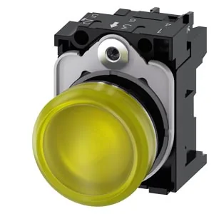 SIEMENS Piloto De Señalización LED Amarillo 24 V Ac/Dc 3SU1152-6AA30-1AA0 - Siemens 3SU1152-6AA30-1A
