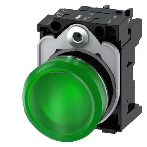 SIEMENS Piloto De Señalización LED Verde 110 V AC 3SU1153-6AA40-1AA0 - Siemens 3SU1153-6AA40-1A