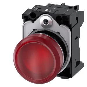 SIEMENS Piloto De Señalización LED Rojo 110 V AC 3SU1153-6AA20-1AA0 - Siemens 3SU1153-6AA20-1A
