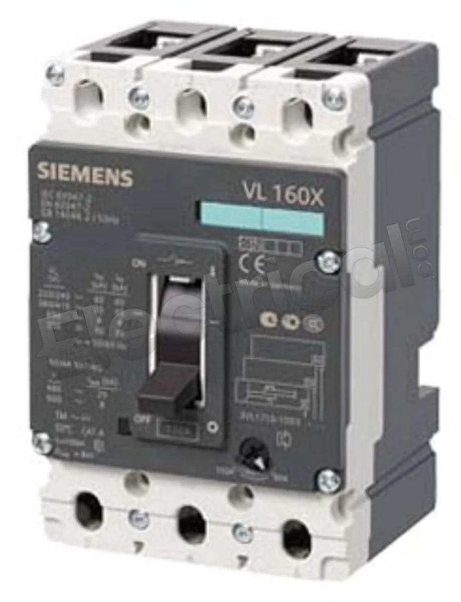 SIEMENS Interruptor Automático VL160X N 3P 63-80A ICU:55KA 415V AC - 3VL1708-1DD33-0AA0 - Siemens 3VL1708-1DD33-0AA0