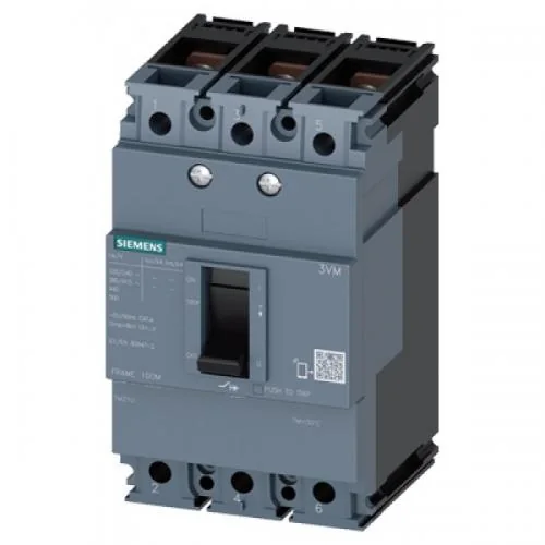 SIEMENS Interruptor Termomagnetico 3X100 A ICU=25KA @ 220V 3VM1 3VM1010-2ED32-0AA0 - Siemens 3VM1010-2ED32-0A