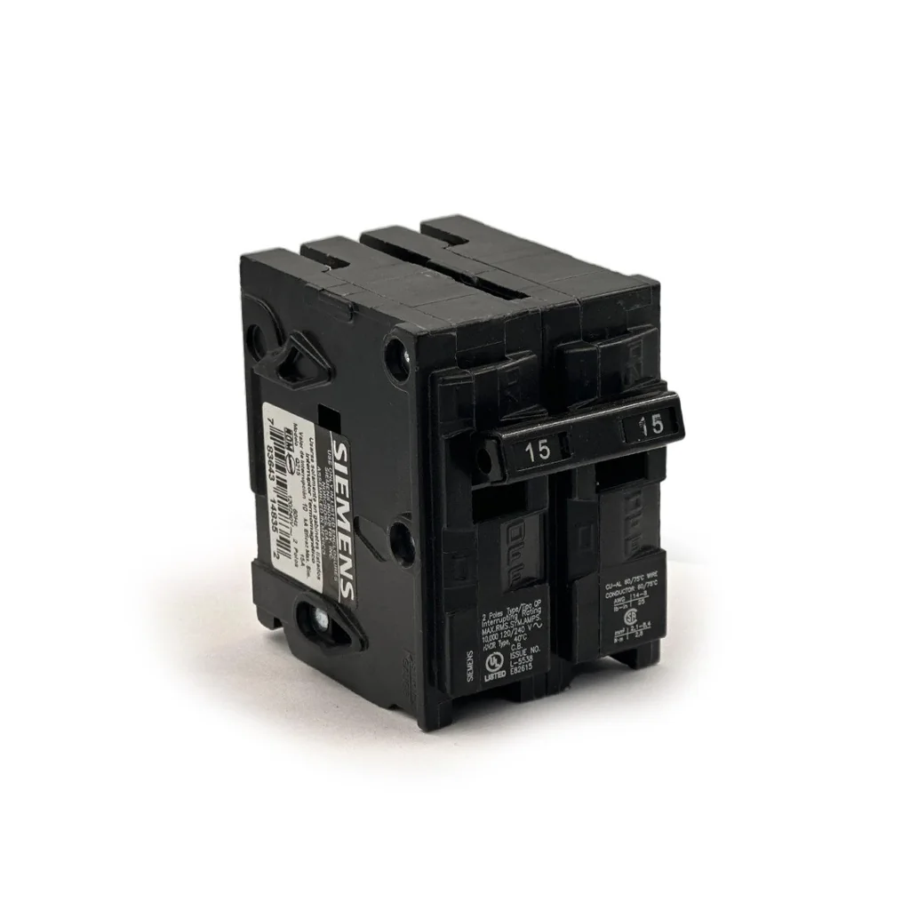 SIEMENS Interruptor Termomagnetico De Engrampe 2X15A 240V Q215 - Siemens BC001247