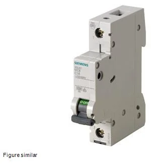 SIEMENS Interruptor Termomagnético 1P 10 A 6KA P/Riel 5SL6110-7MB - Siemens 5SL6110-7MB
