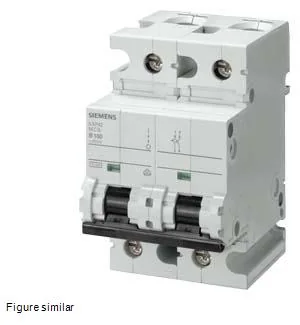 SIEMENS Interruptor Termomagnético 2P 125 A 10KA P/Riel 5SP4292-7 - Siemens 5SP4292-7