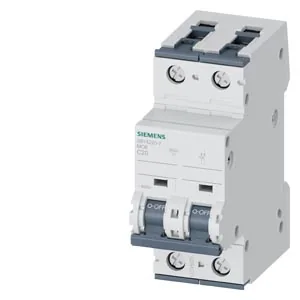 SIEMENS Interruptor Termomagnético 2P X 20 A 6KA 400 P/Riel 5SY4220-7 - Siemens 5SY4220