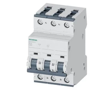 SIEMENS Interruptor Termomagnetico P/Riel 3P 40A 220/440VAC 10/10KA 5SY4340-7 Siemens 5SY4340-7