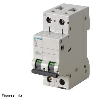 SIEMENS Interruptor Termomagnético 2P 20 A 6KA P/Riel 5SL6220-7MB - Siemens 5SL6220-7MB
