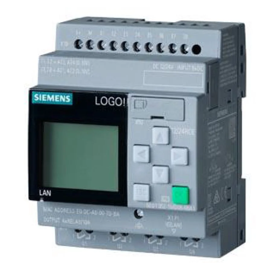 SIEMENS Modulo Plc Logo! 12/24RCE 8DI (4 Ai ) Y 4DO Dig 12/24VDC C/Display 6ED10521MD080BA2 Siemens 6ED10521MD080BA2
