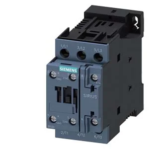 SIEMENS Contactor Trifásico 32 A Bobina 24 VDC,1NA+1NC, S0 3RT2027-1BB40 - Siemens 3RT2027-1BB40