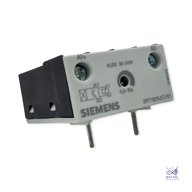 SIEMENS Relé Temporizador 0,5-10 Seg Ac/Dc 90-240V Tamaño S0-S3 - 3RT1926-2CH21 - Siemens 3RT1926-2CH21