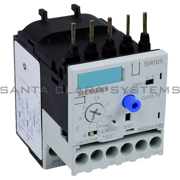 SIEMENS Relé Térmico Electrónico 1-4A S00 (Presentación Anterior) - 3RB2016-1PB0 - Siemens 3RB2016-1PB0