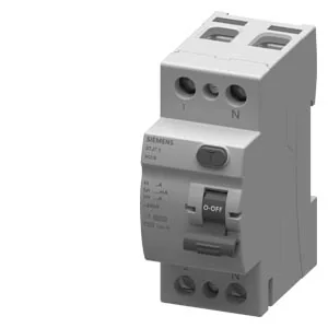 SIEMENS Interruptor Diferencial 2X25 A, 30 Ma, Tipo AC, Modelo Sinova - Siemens (5TJ7312-0) 5TJ7312-0