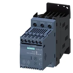 SIEMENS Arrancador Suave Sirius S00 9 A, 3 HP/220 V, 6 HP/440 V, 200-480 V, Ac/Dc 110-230 V 3RW3016-1BB14 - Siemens 3RW3016-1BB14