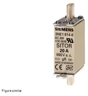 SIEMENS Fusible Ultrarapido NH-000 80A 690V 3NE1820-0 Siemens 3NE1820-0