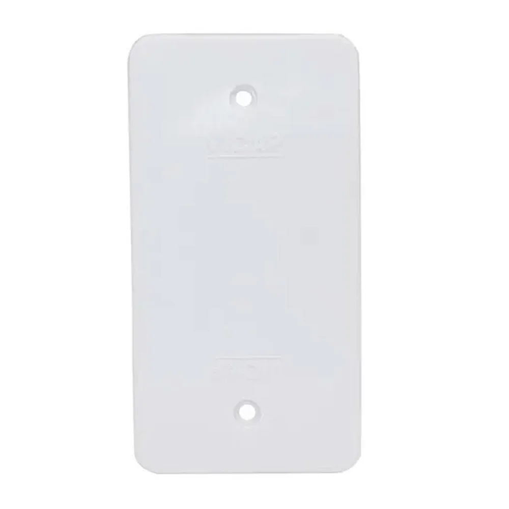 Sin marca indicada Tapa Ciega PVC Rectangular Plastica Blanco TCR