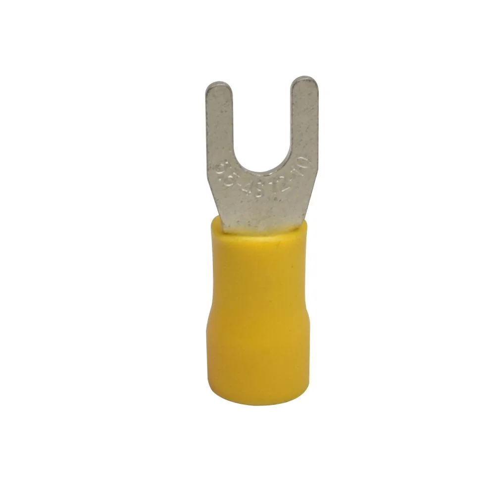 STARKER Terminal Aislado Tipo Uña 1/8" 12-10 AWG, 4-6 MM2, Amarillo VF55-3Y Starker VF55-3Y