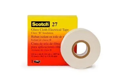 3M Cinta Adhesiva Scotch 27 Fibra Vidrio Blanco 3/4" X 20 Mts CIN-27-3M 3M CIN-27-3M