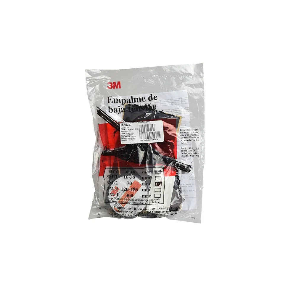 3M Empalme Acometida Recto O Derivacion 70 MM2 1KV 91-B-34-P 1000757 3M-2 1000757