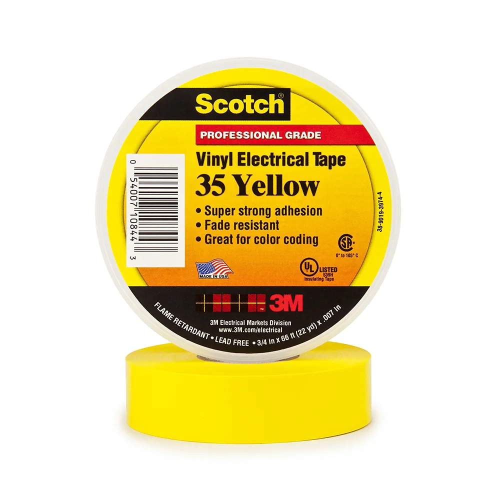 3M Cinta Adeshiva Yellow 35 - 3M CIN-35-3M