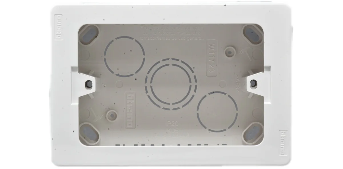 BTICINO Caja Superficial Universal (Ticibox) 2 X 4" W11723 - Bticino W11723