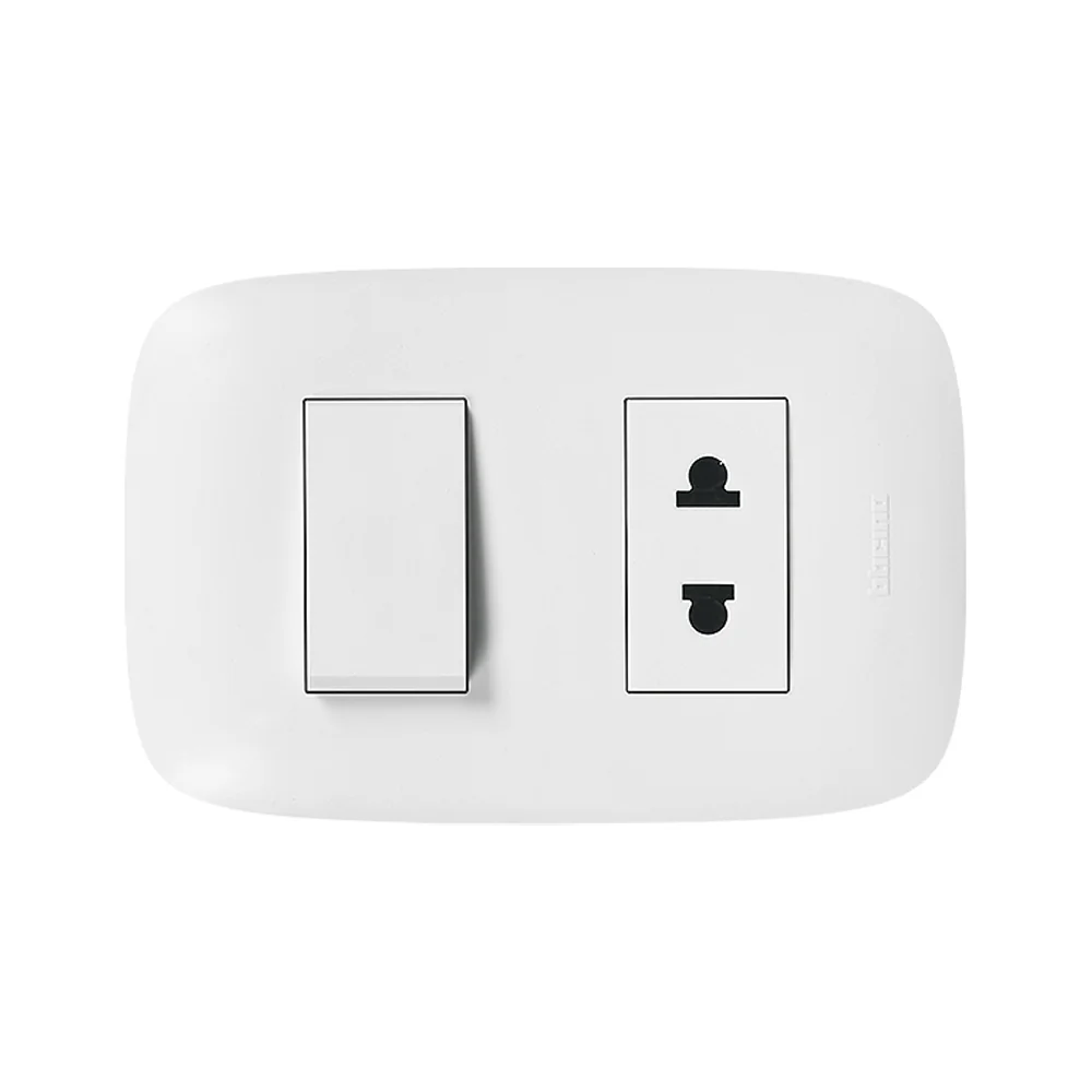 BTICINO Interruptor + Tomacorriente (Mixto) P/Empotrar AP1230 - Bticino AP1230
