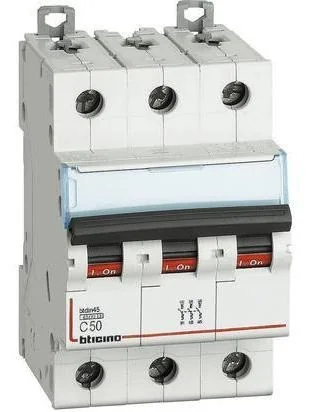 BTICINO Interruptor Termomagnetico 3X50A 10KA FN830YC50 - Bticino FN830YC50