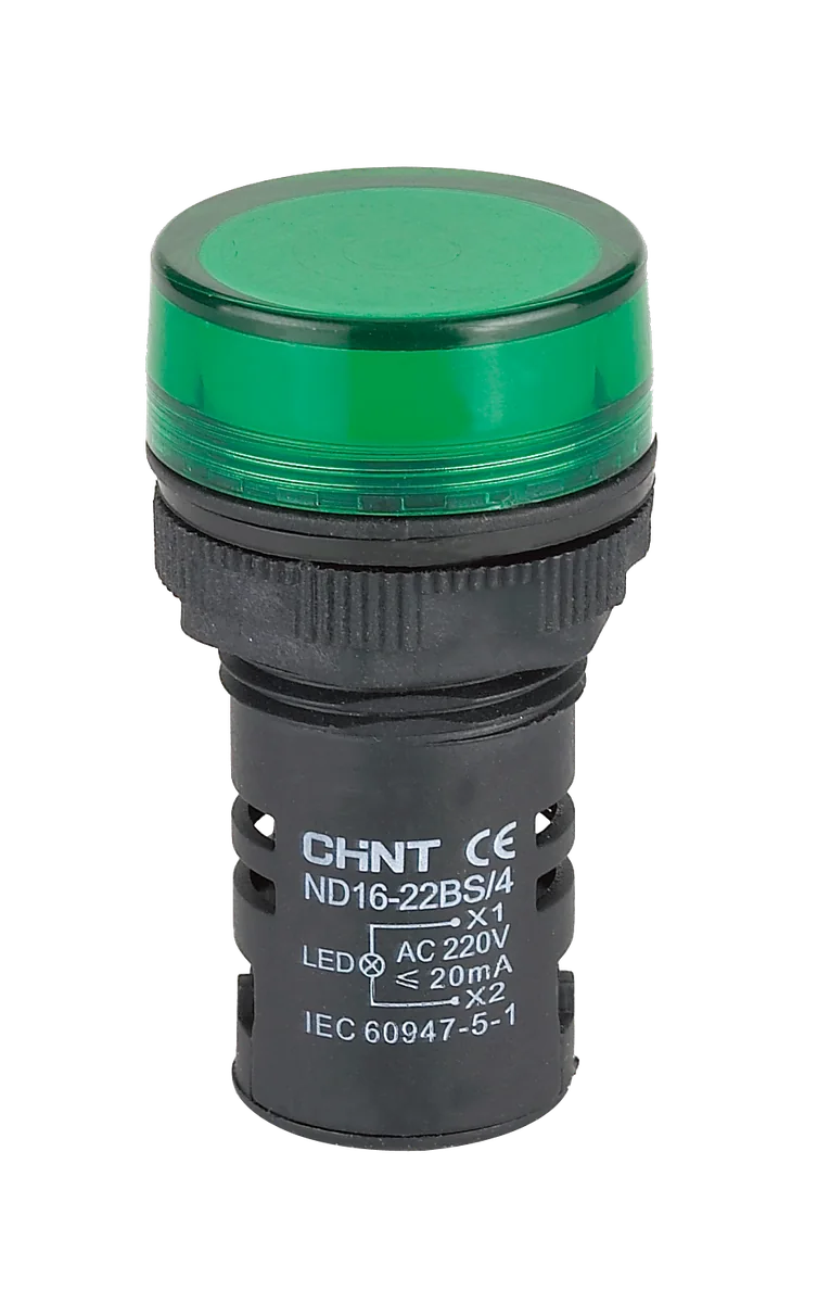 CHINT Piloto Lampara De Señalizacion Tipo LED Color AZUL,22MM,V/220VAC - Chint 592717