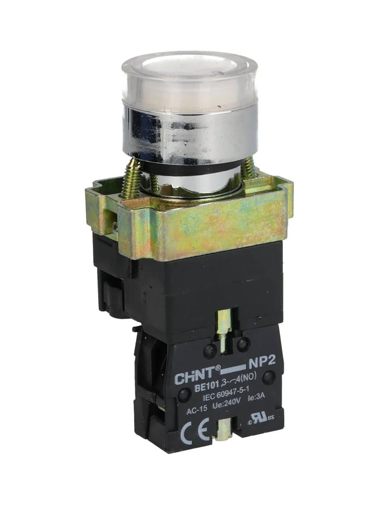 CHINT Piloto Lampara De Señalizacion Tipo LED Color BLANCA,22MM, V/220VAC. - Chint 592716