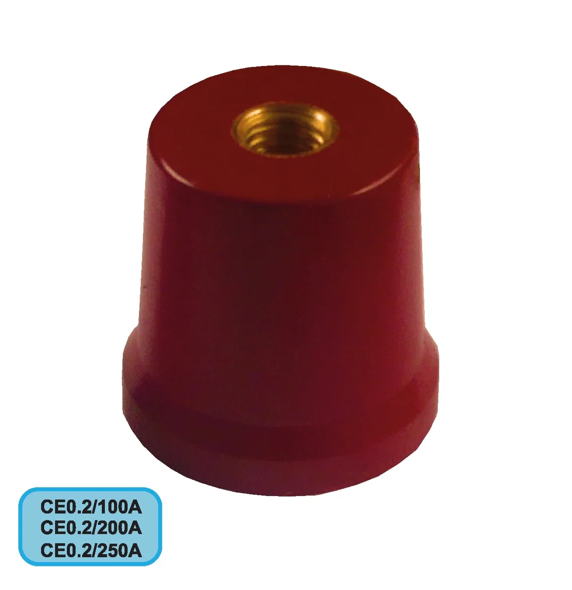 FARCOTEC Aislador Portabarra De Resina 1/1000 50X50 MM 1/50 - CI1/1000 Farcotec CI1-1000