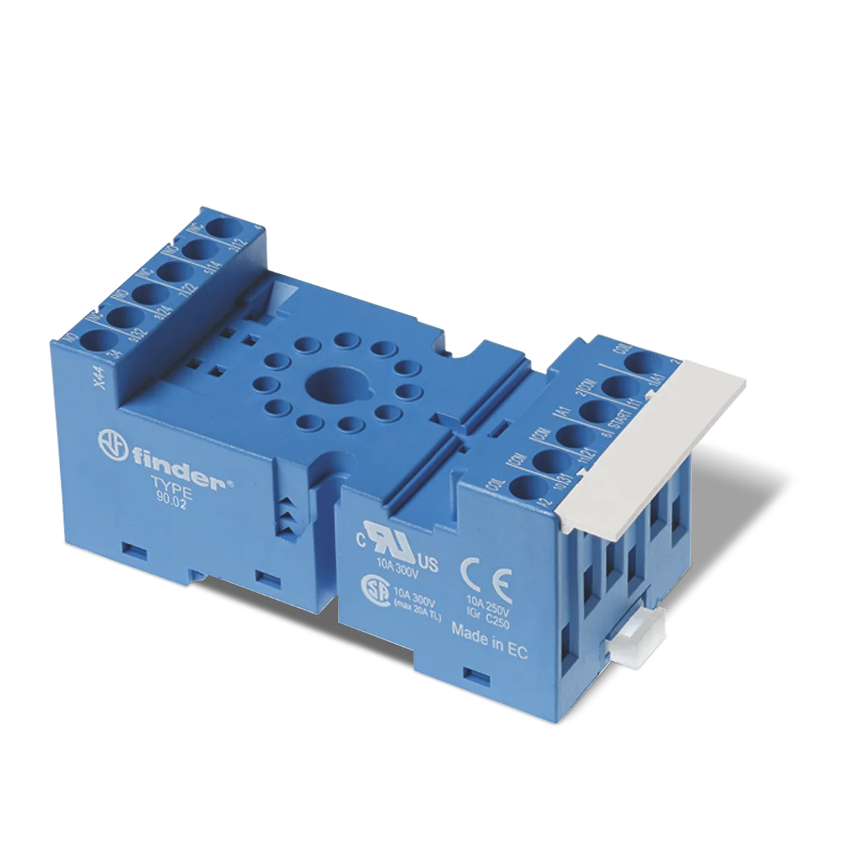 FINDER Base Redonda Para Rele 8 Pines 10A 250V Mod. 6012 T/Tornillo 1032486 / 9002SPA - Finder 9002SPA