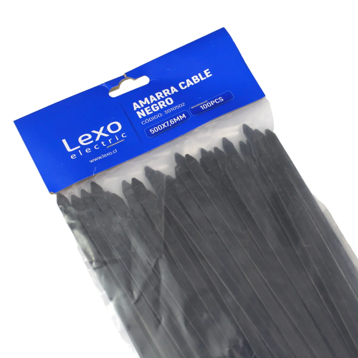HONT Cintillo Sujecion De Nylon 500X7.6 MM X 100 Und Negro- CIN-500-2-N Hont CIN-500-2-N