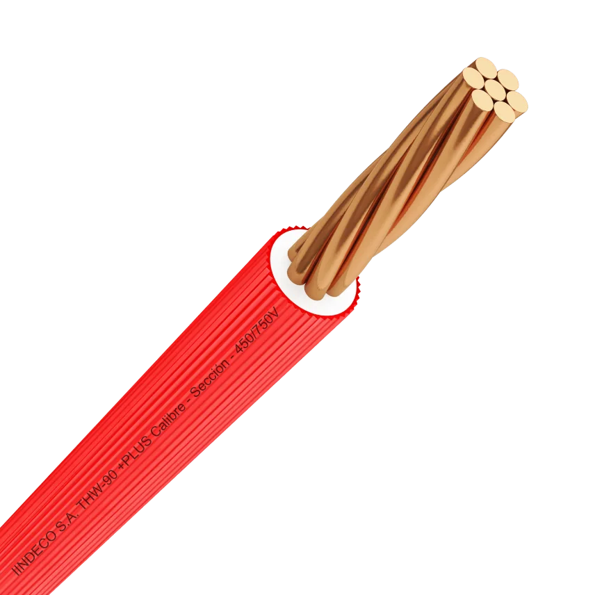 INDECO Cable THW # 10 AWG P+est Amarillo/Verde - THW10-AV - Indeco THW10-AV