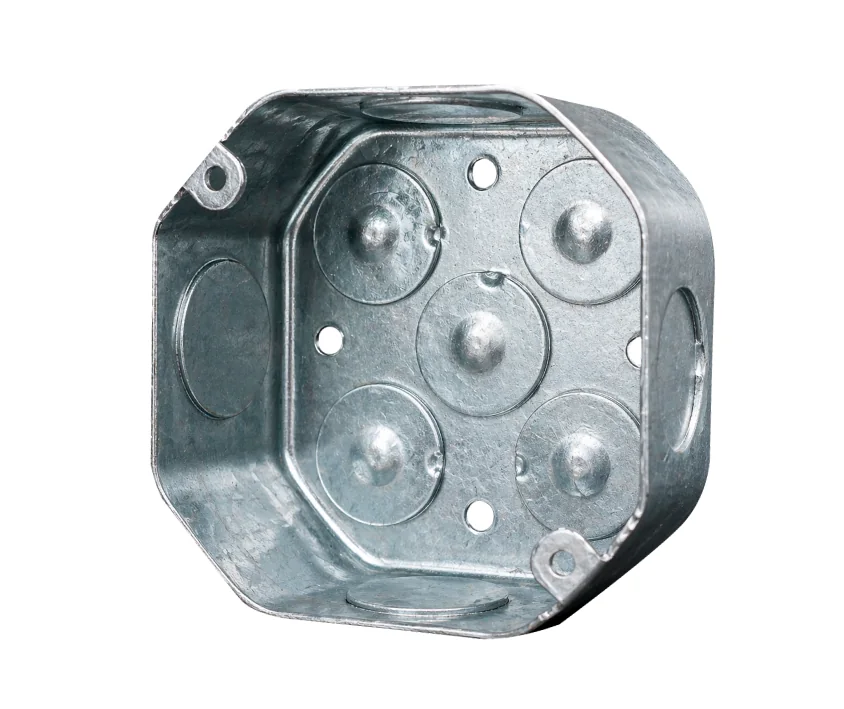 JORMEN Caja Octogonal F°g° 100 X 40 MM (4"X 1-1/2") De 1.5 MM C/S 3/4" Pesada- Jormen CO40SAL19