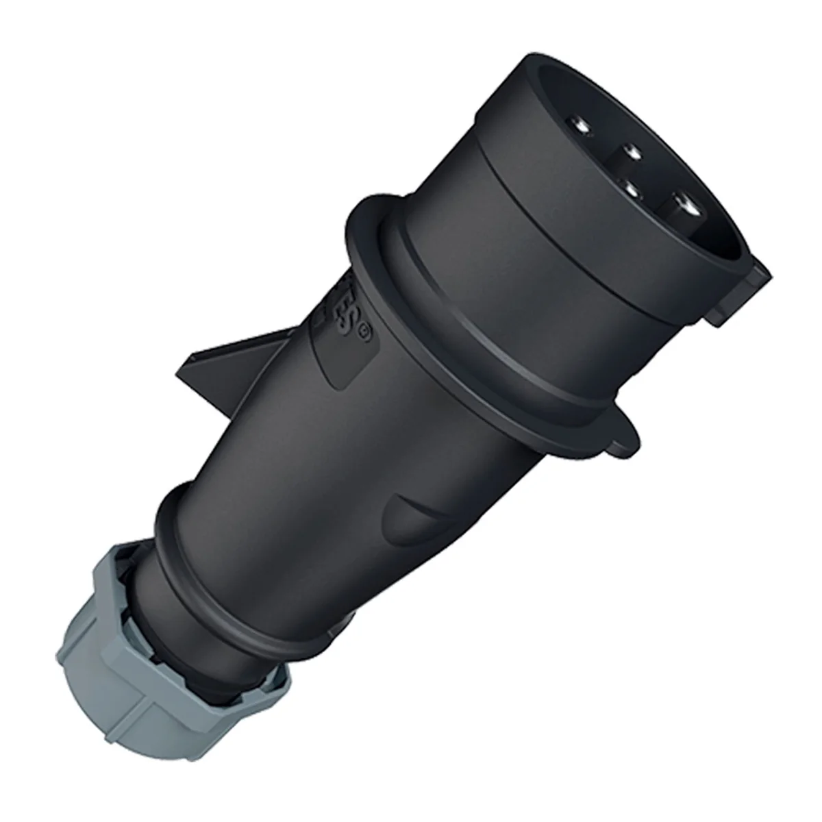 MENNEKES Enchufe 16AMP 3P+T 500V Negro 7H IP44- 253 Mennekes 253