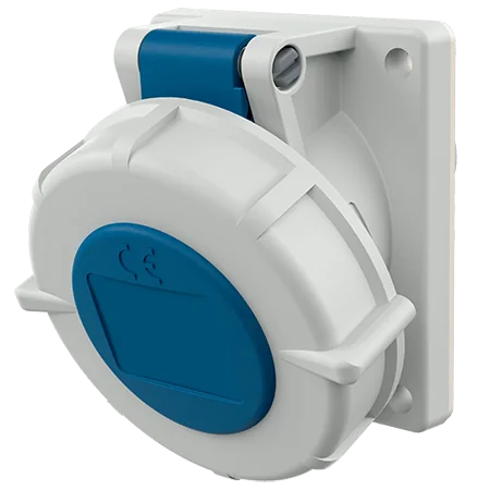 MENNEKES Toma Empotrable 16AMP 2P+T 250V Azul 6H IP67- 1475 Mennekes 1475
