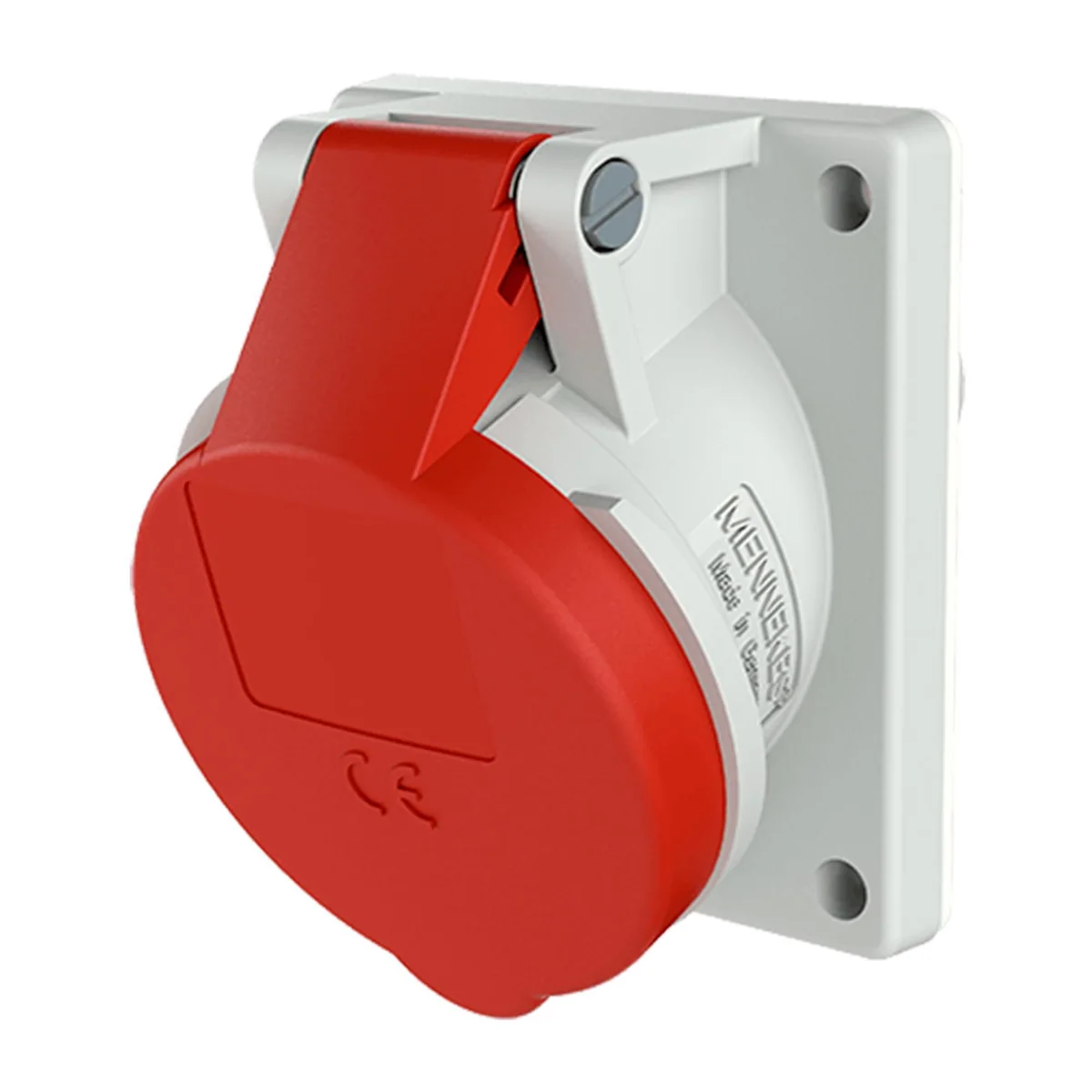 MENNEKES Toma Empotrable 16AMP 3P+T 415V Rojo 6H IP44- 1467 Mennekes 1467