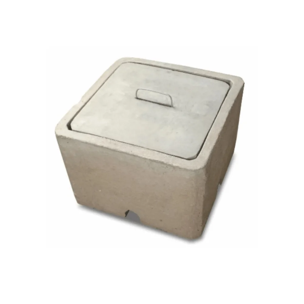 NACIONAL Caja Registro De Concreto Cuadrada Puesta Tierra PTCRC40X40 Nacional PTCRC40X40