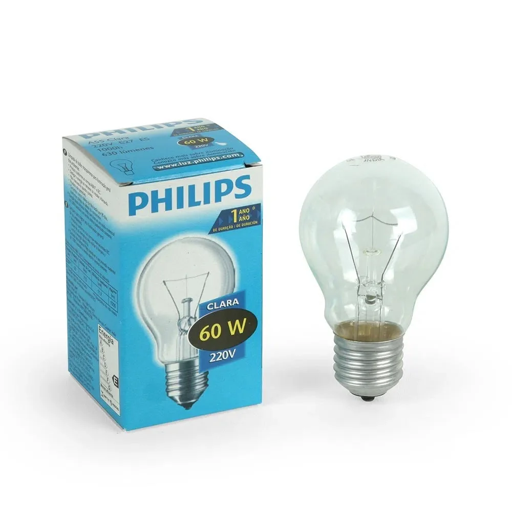 PHILIPS Foco Incandescente 60 W 220 V. PR000578 Philips BC000571