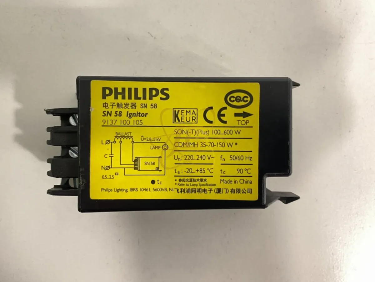 PHILIPS Ignitor Para Lampara Vapor Sodio 100/600W SN-58 Philips SN-58