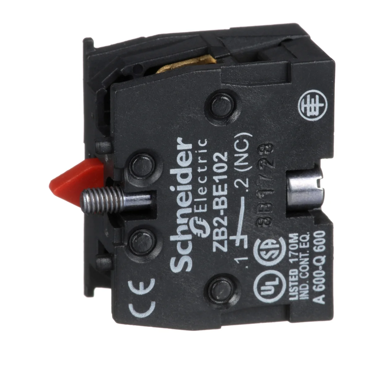 SCHNEIDER Block Contacto 1NC P/Botonera Colgante Xac ZB2BE102 Schneider ZB2BE102